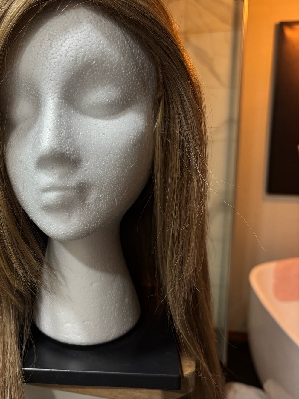 Light Brown Women's Synthetic Wig - Classic Straight Hair